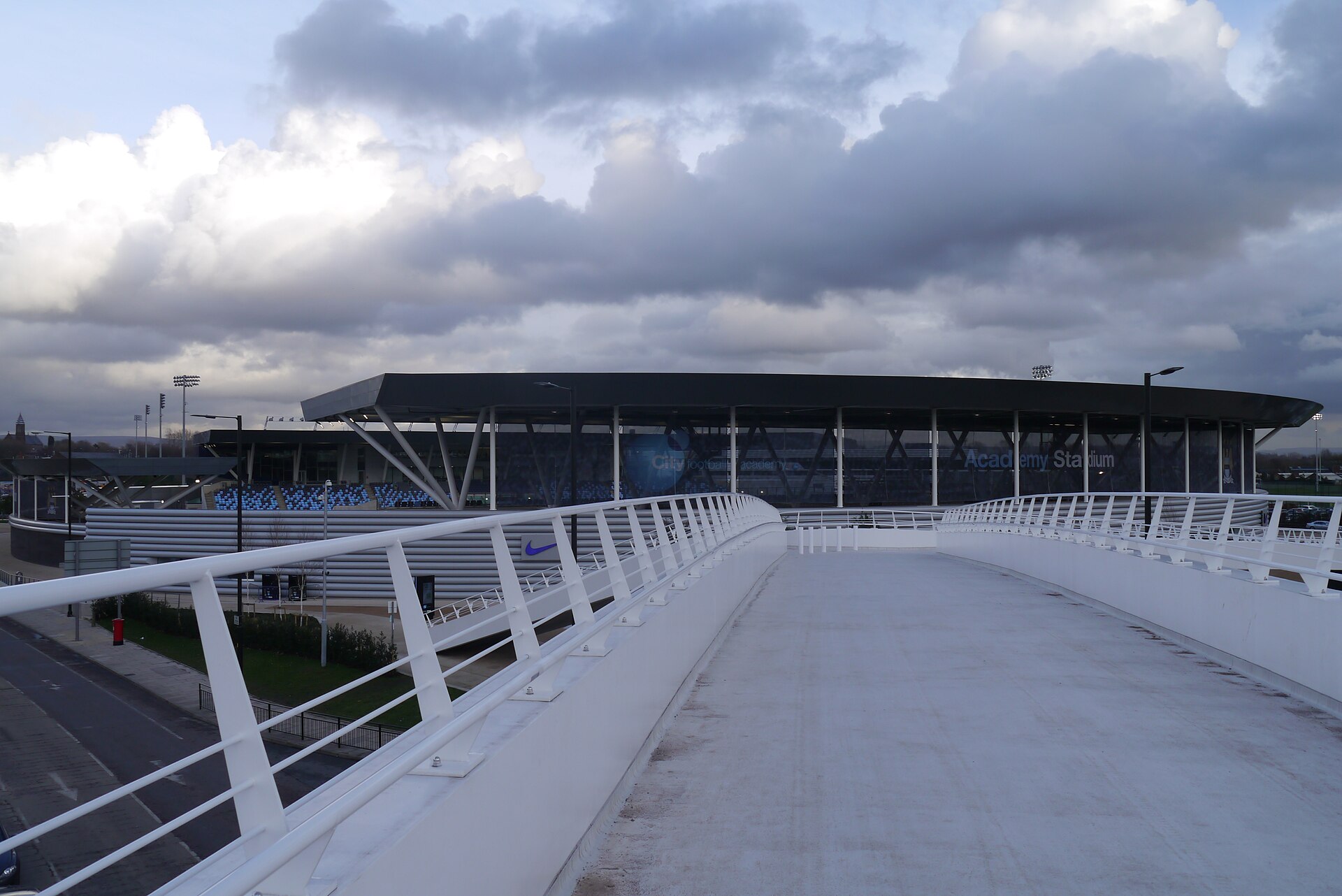 Le stade de l'équipe réserve de Manchester City