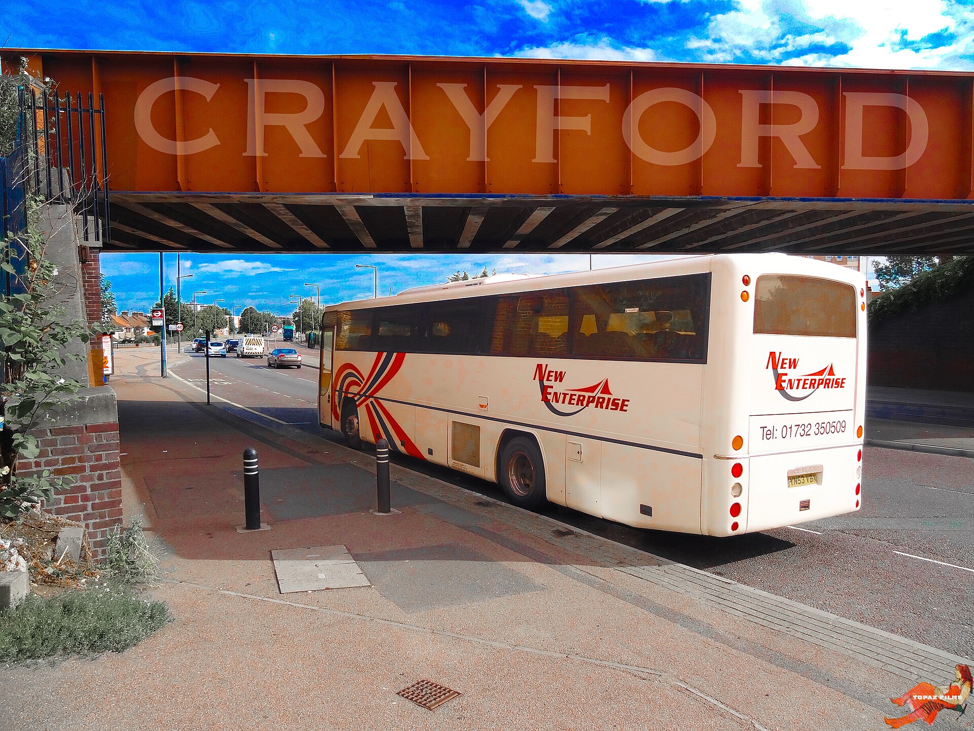 Crayford is a town and electoral ward in South East London, England, within the London Borough of Bexley. It lies east of Bexleyheath and north west of Dartford. Crayford was in the historic county of Kent until 1965. The settlement developed by the river Cray, around a ford that is no longer used.