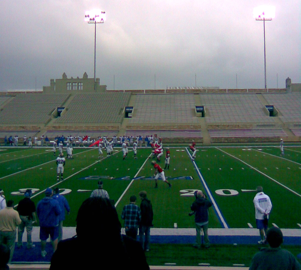 A picture of The University of Tulsa playing the 2009 Spring Game.