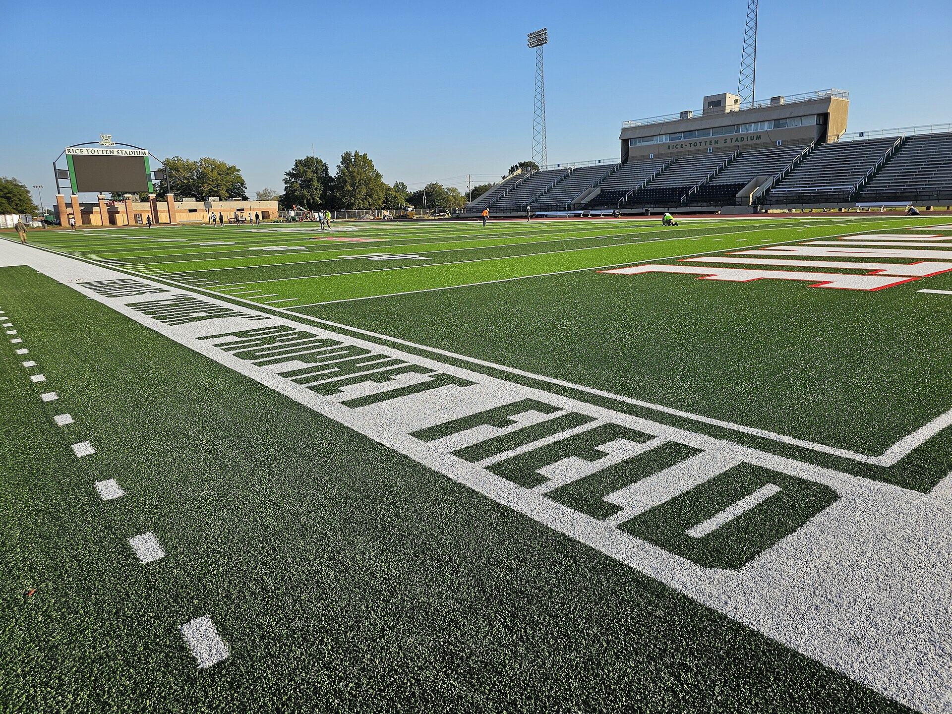 Field turf upgrade at Rice-Totten (completed in 2024)