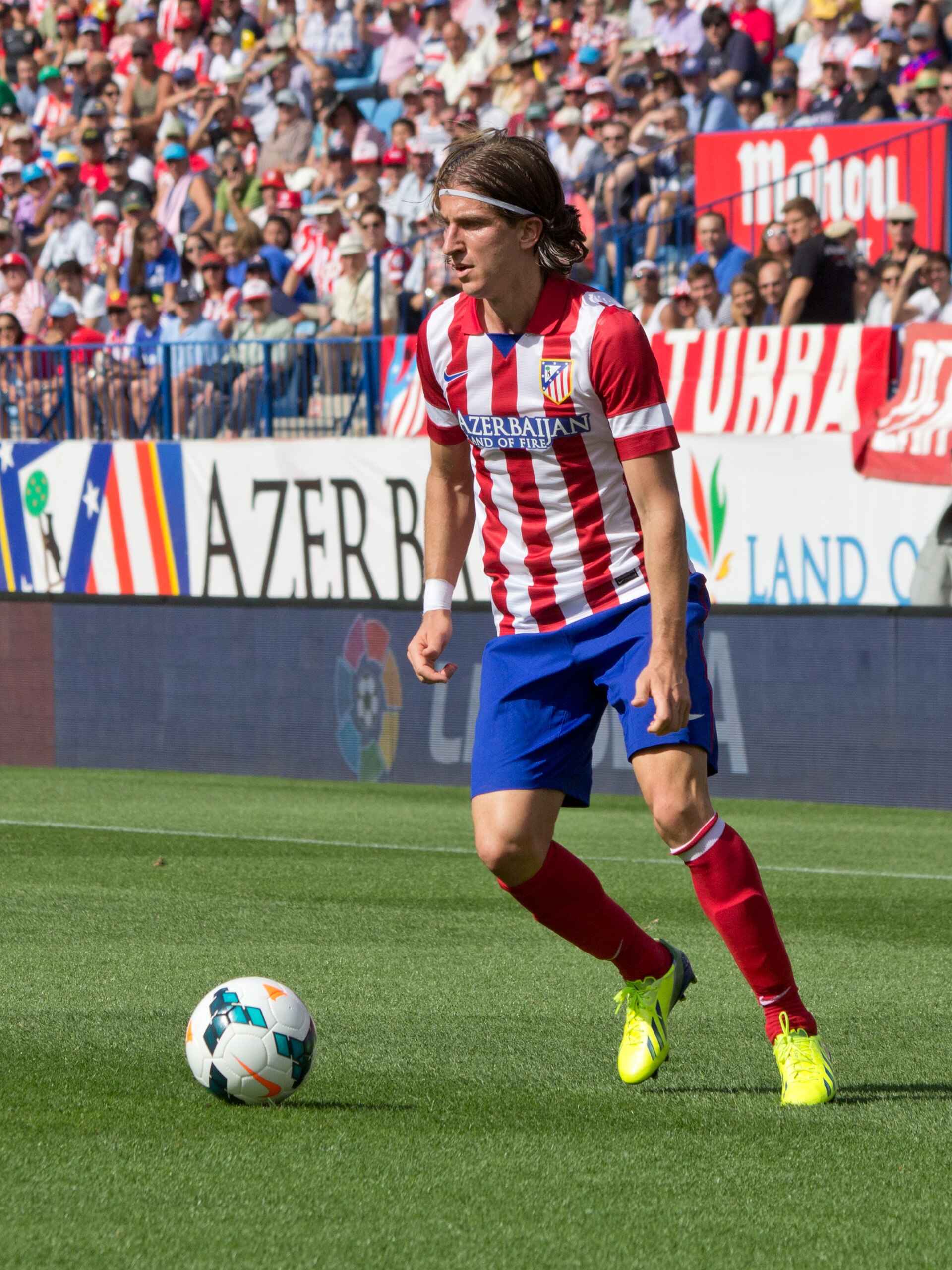 Filipe Luís, footballer of Atlético de Madrid.