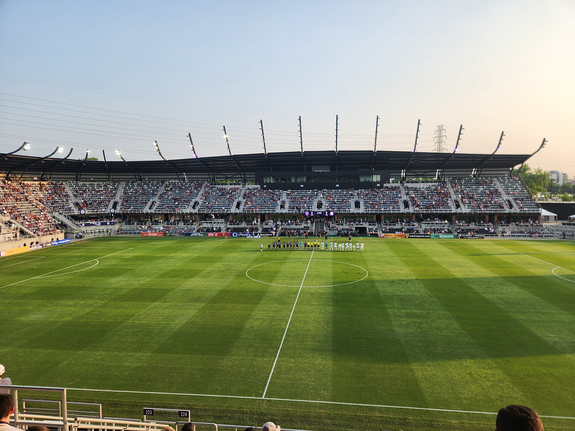 Match between Louisville City FC and FC Tulsa on May 24, 2023