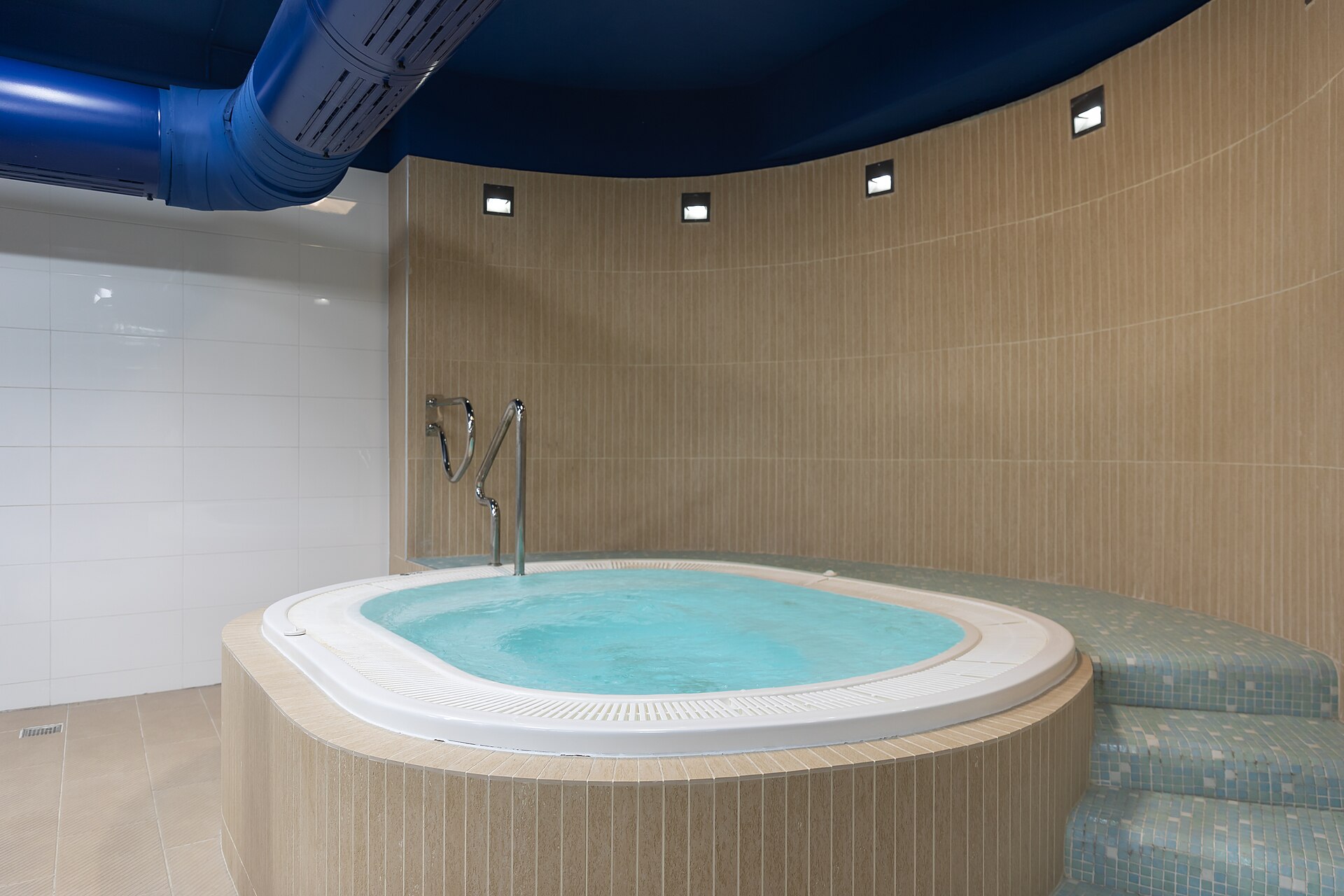 Hot tub inside of the Silesian Stadium, Chorzów