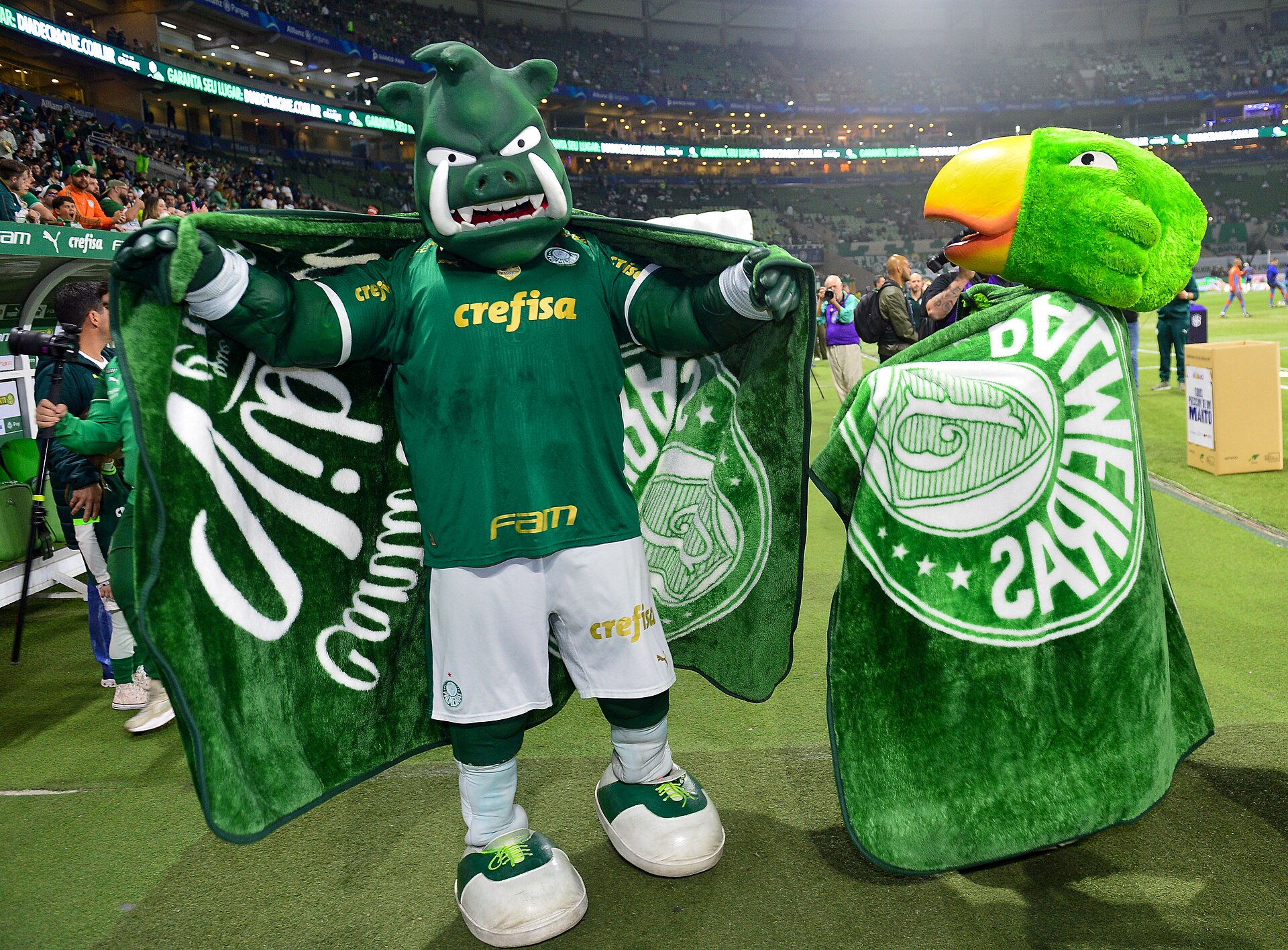"Todos Precisam de um Manto" do Fundo Social de SP durante o jogo Palmeiras x Cruzeiro Local: Estádio Allianz Parque - SP Data: 20/07/2024 Foto: Francisco Cepeda / Governo do Estado de SP