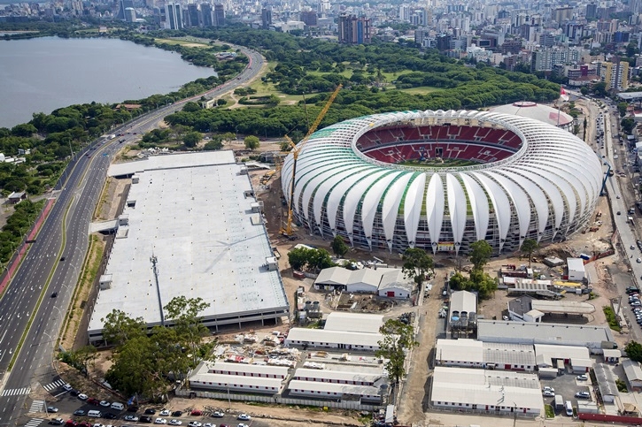 Estádio Beira-Rio, Porto Alegre, Brasil.