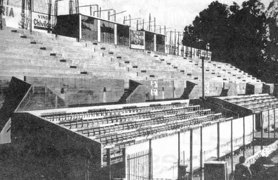 Estadio Libertador General San Martín en construcción en 1955