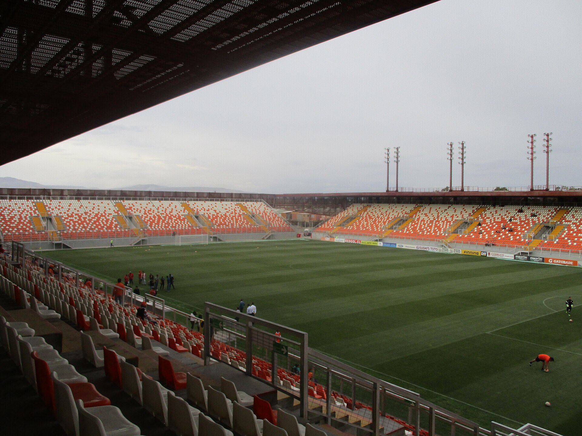 Imágen del estadio Zorros del Desierto de Calama en la fecha de enero de 2017.