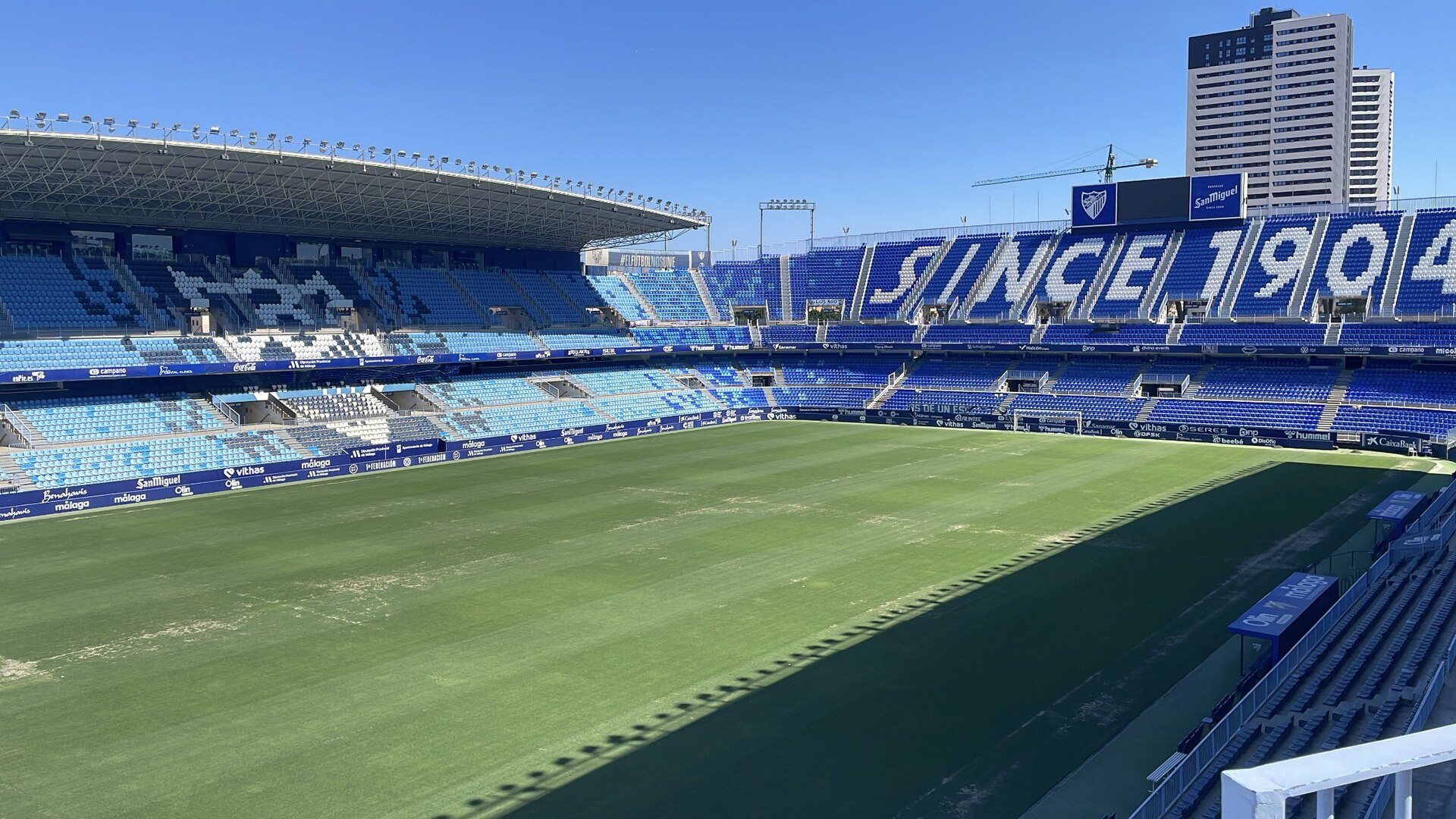 The La Rosaleda Football Stadium is an emblematic venue located in Malaga, Spain. It is the headquarters of Málaga Club de Fútbol, ​​where their home matches are played in the Second Division of Spanish professional football
