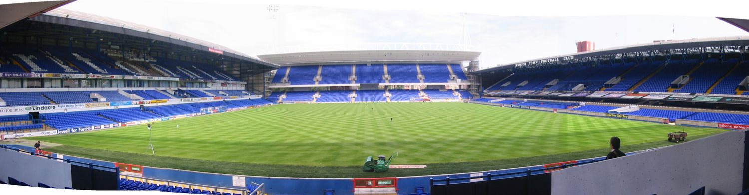 Panorama of Portman Road, Ipswich Town Football Club