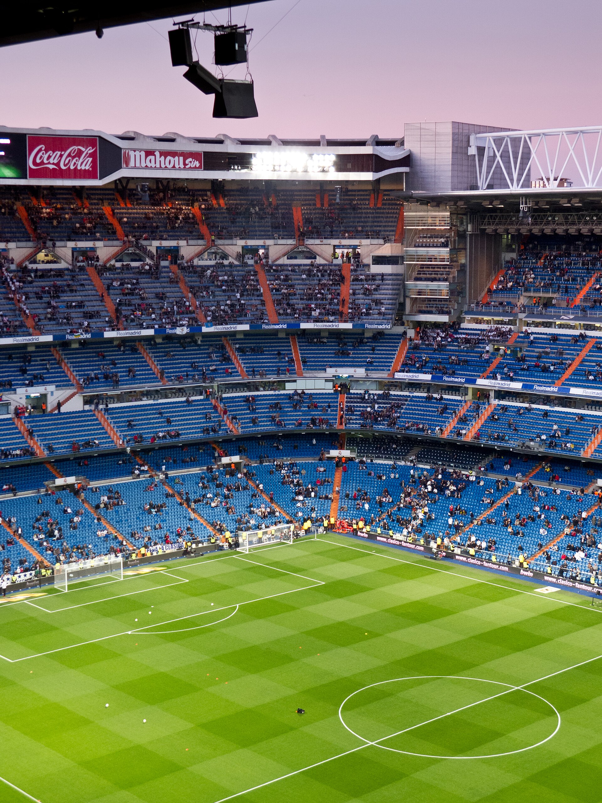 Santiago Bernabéu Stadium, Madrid, Spain.