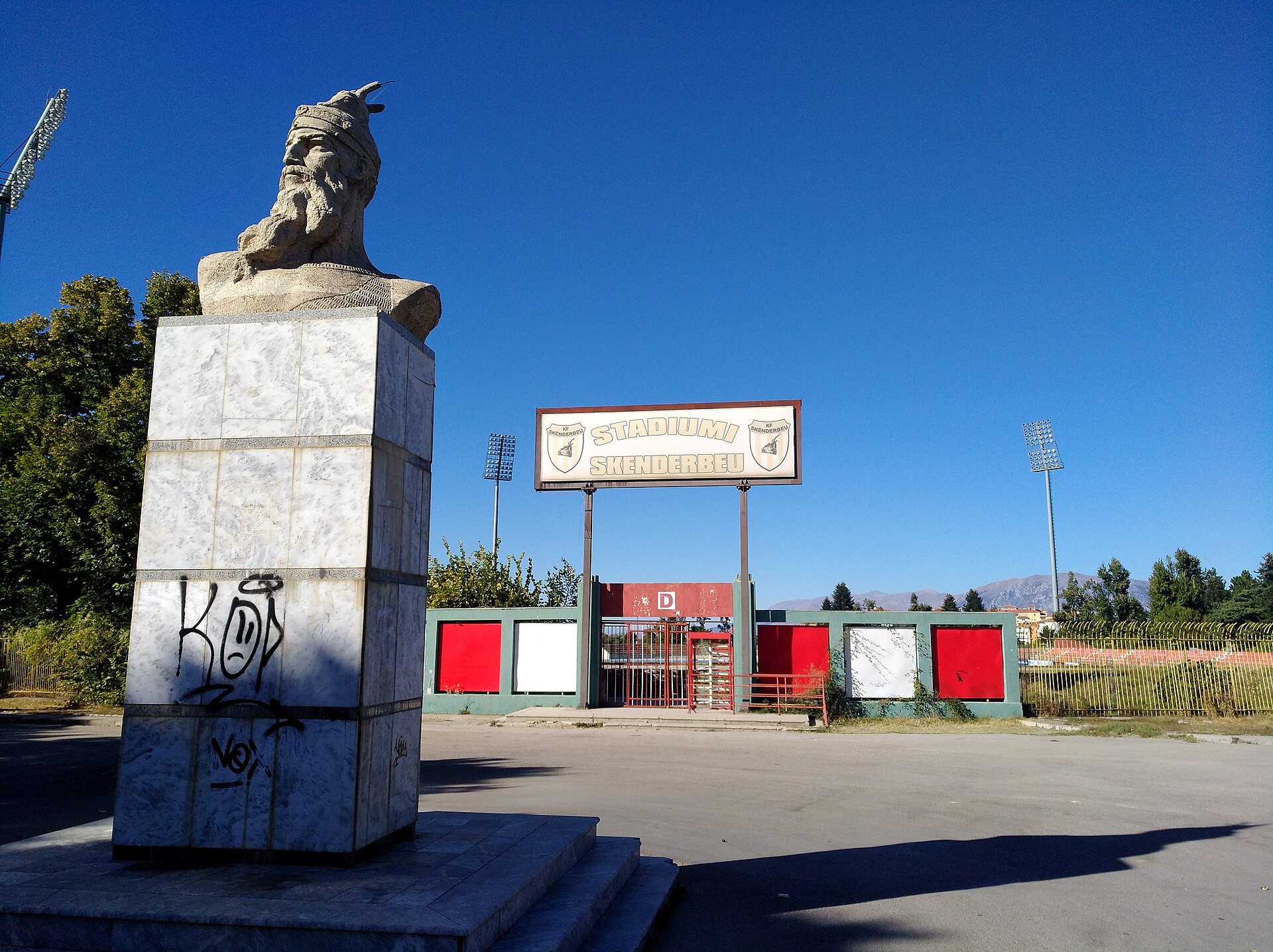 Stade Skënderbeu, à Korçë (Albanie).