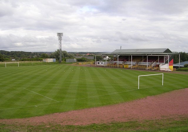 Cliftonhill Park Football Ground, Coatbridge, Scotland