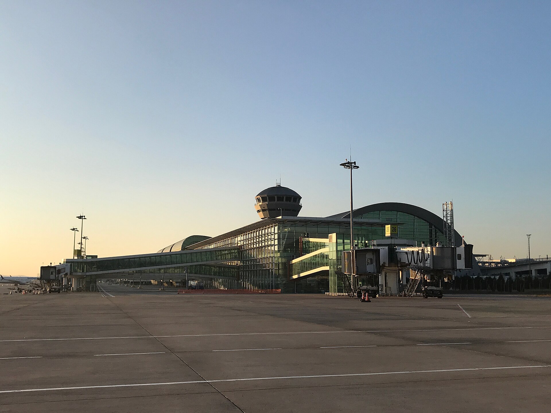 International Terminal of Adnan Menderes Airport in İzmir, Turkey.