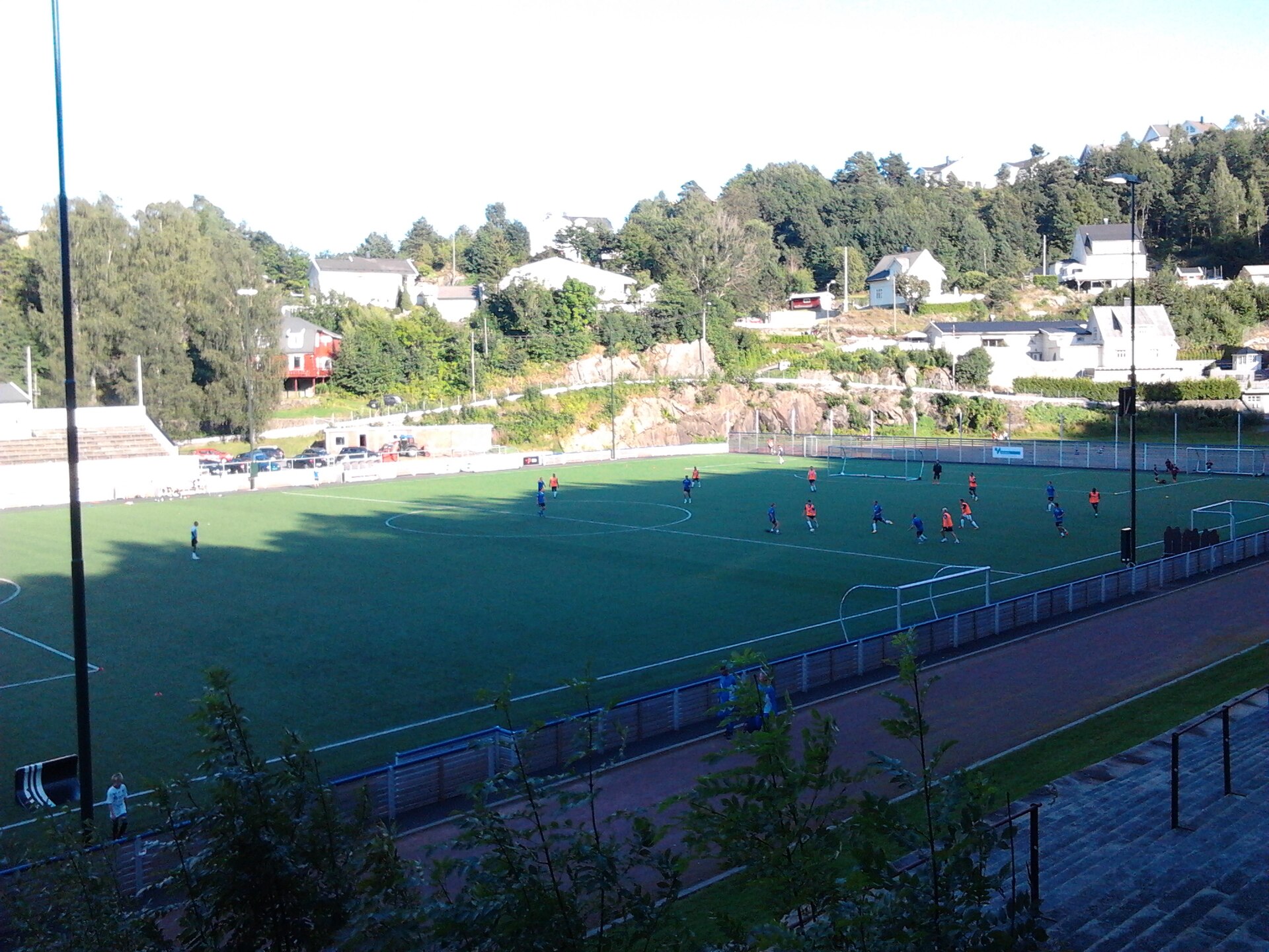 Bjønnes soccer stadion at Myrene, Arendal, Norway