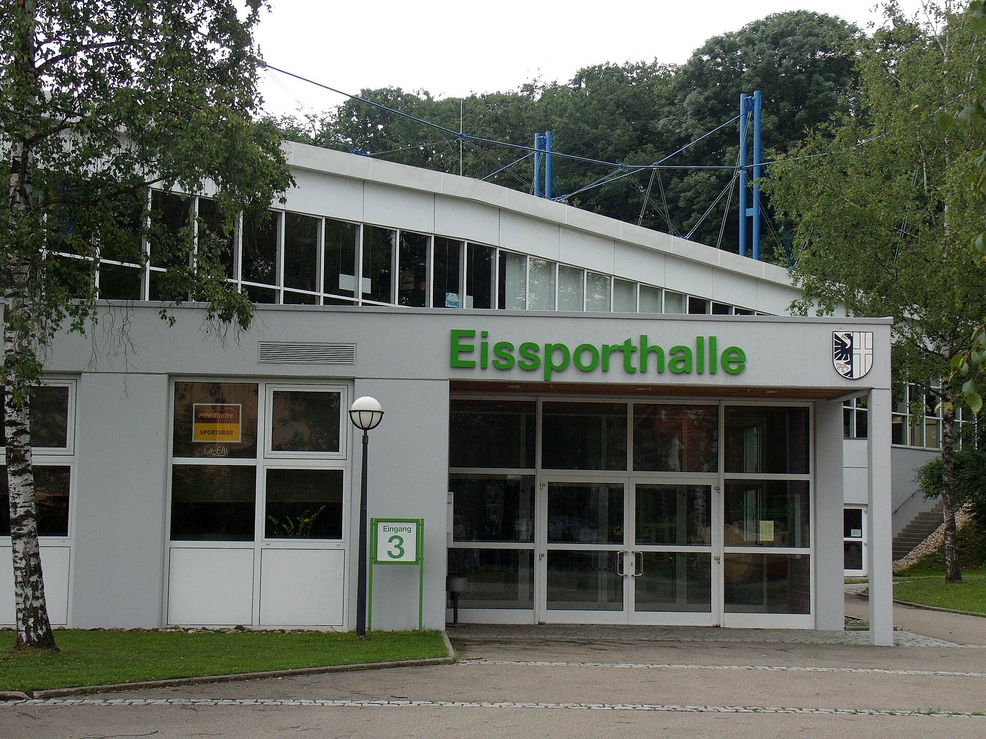Eissporthalle Memmingen, Eingangsbereich