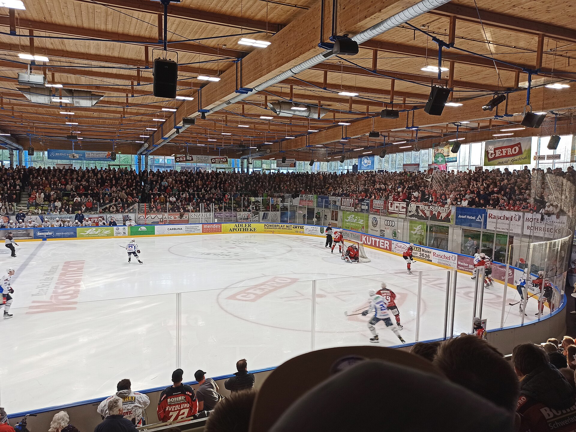 DEL Oberliga Playoff-Spiel zwischen Memmingen Indians vs. Hannover Indians in der Saison 2021/2022