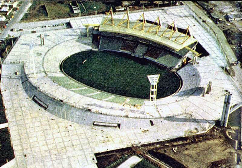 Aerial view of Estadio José M. Minella