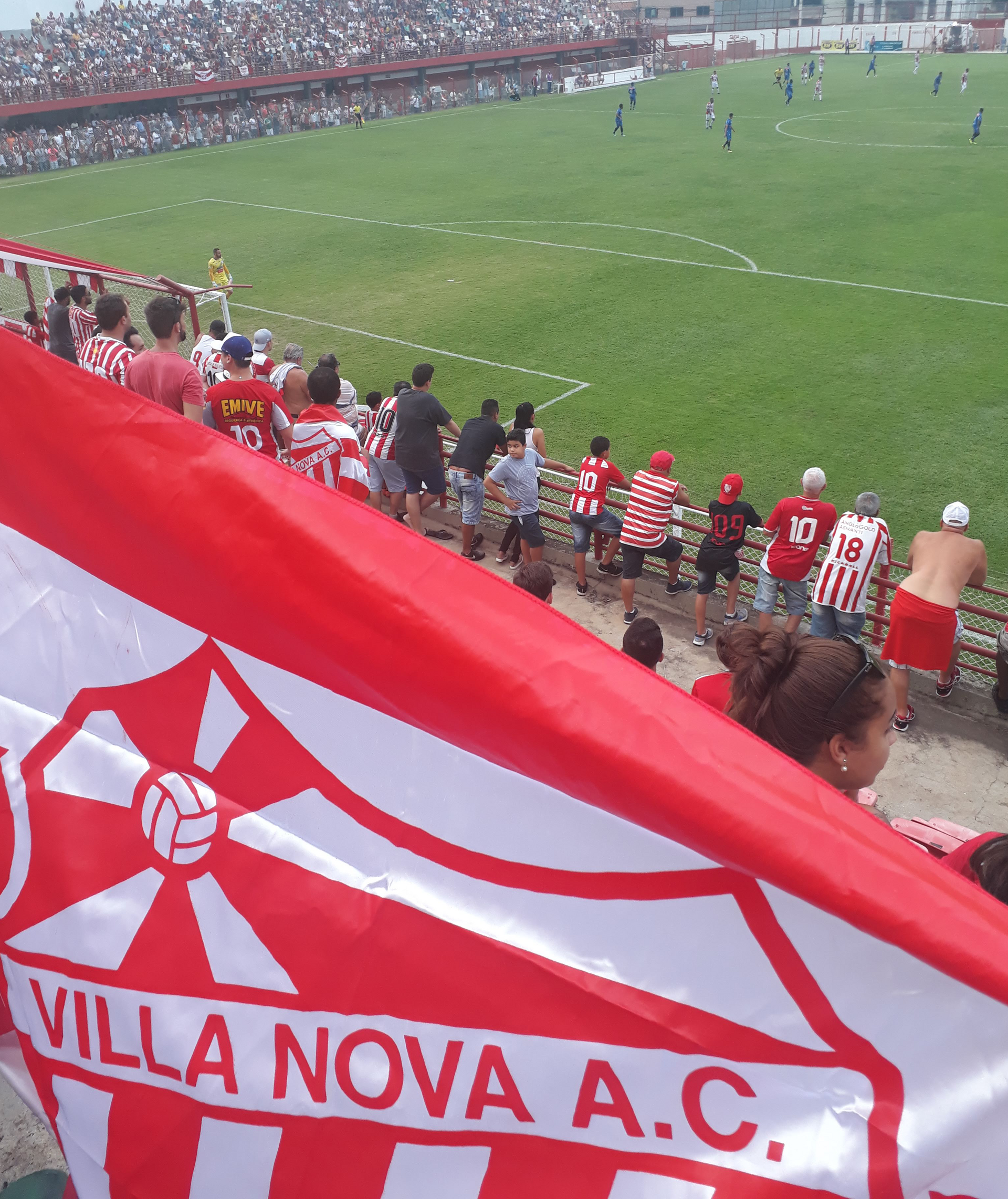 Jogo em Nova Lima do Villa Nova, pelo Módulo I do Campeonato Mineiro de 2019