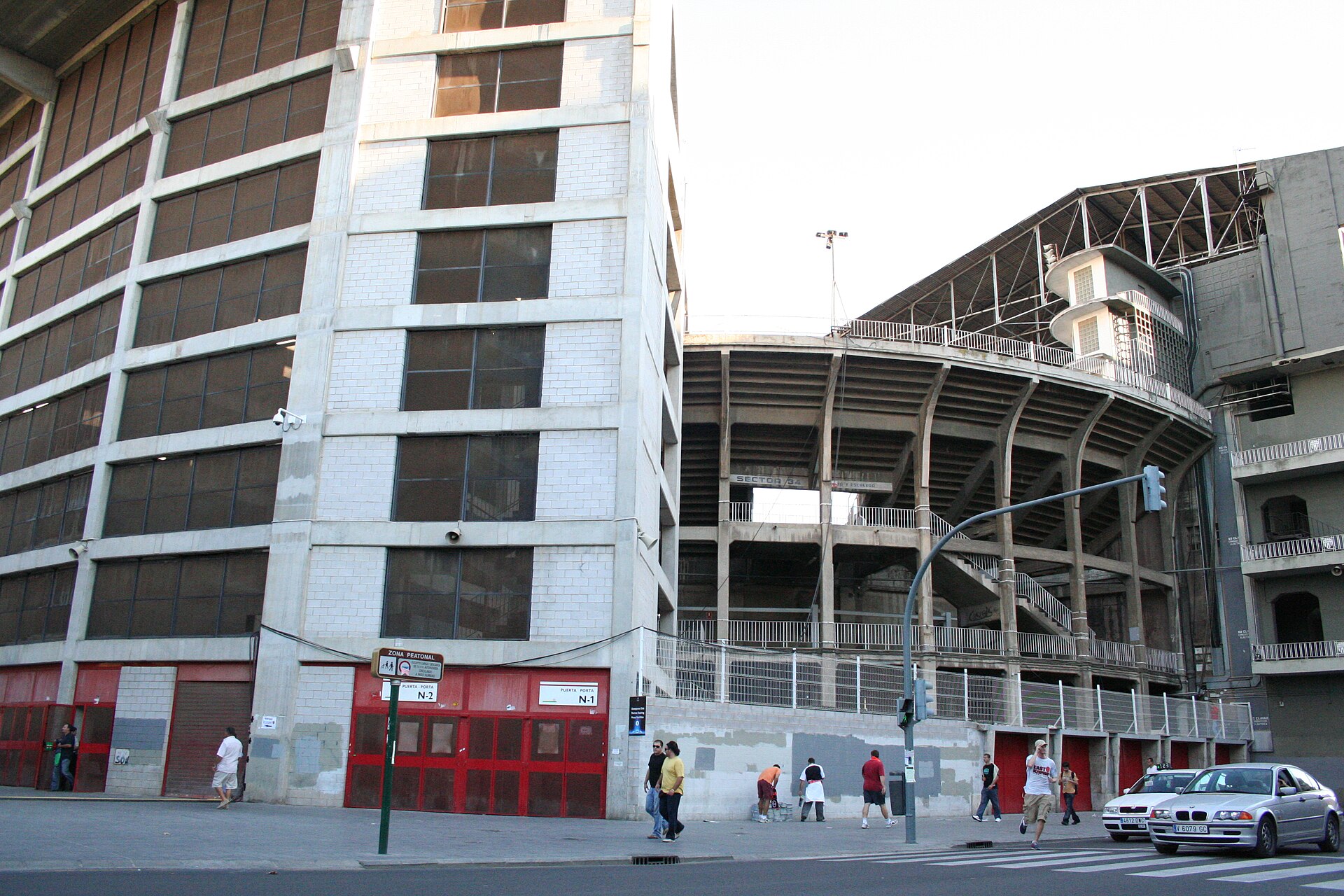 Imagen del Estadio de Mestalla en Valencia (España) en septiembre de 2006