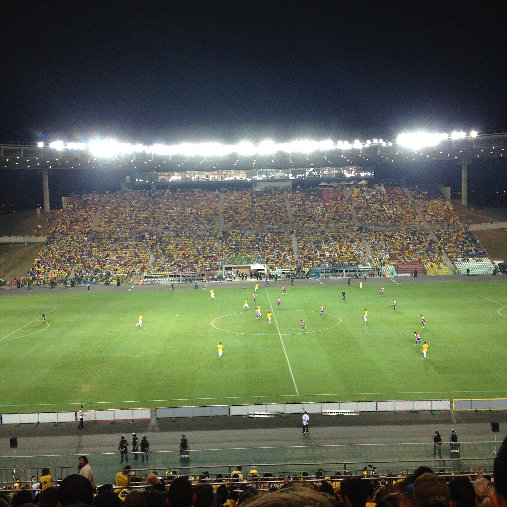 Imagem do Estádio Kleber Andrade no dia 27/03/2015