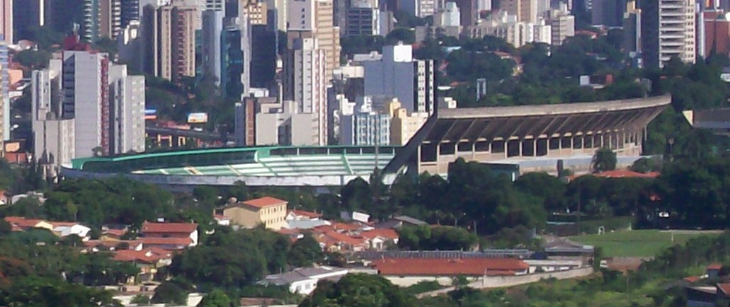 Elevated view from a building in Campinas, Brazil