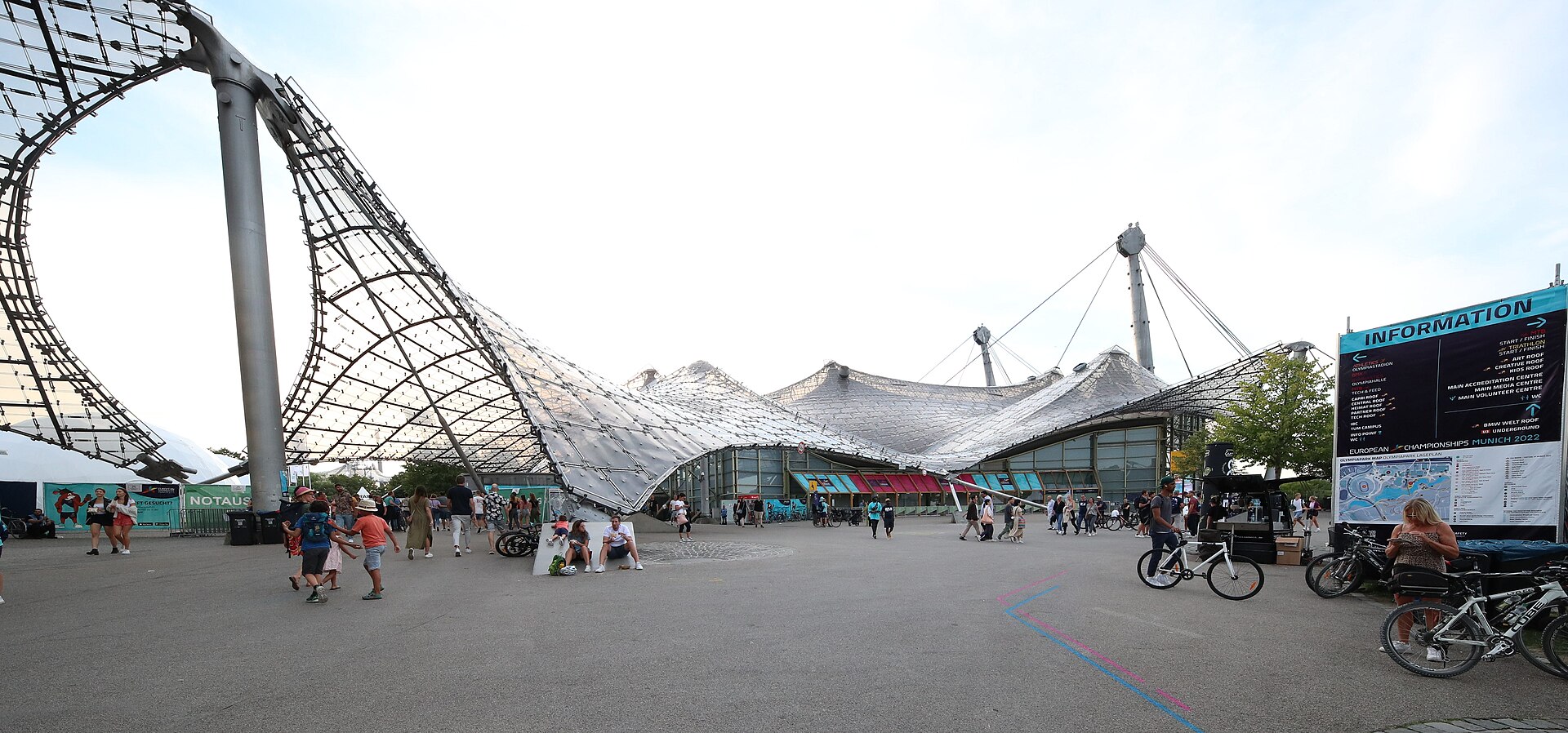 Olympiapark during the European Championships Munich 2022
