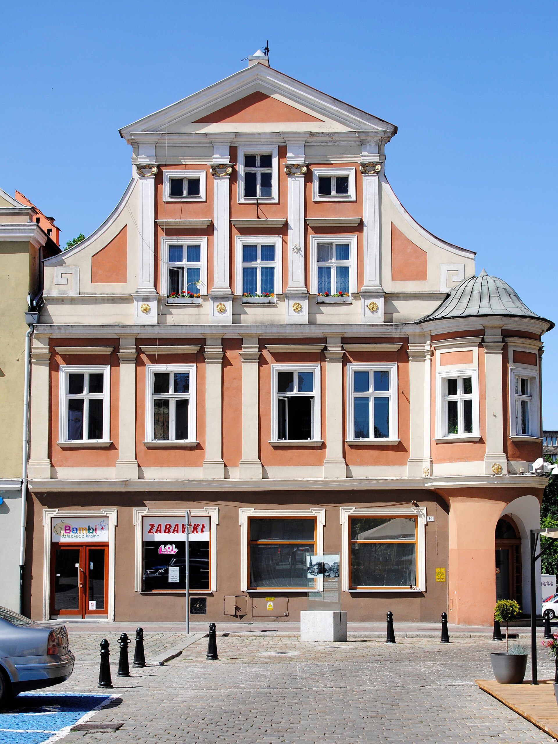 Das Haus Nr. 10 in Oppeln am Ring (Oberschlesien)