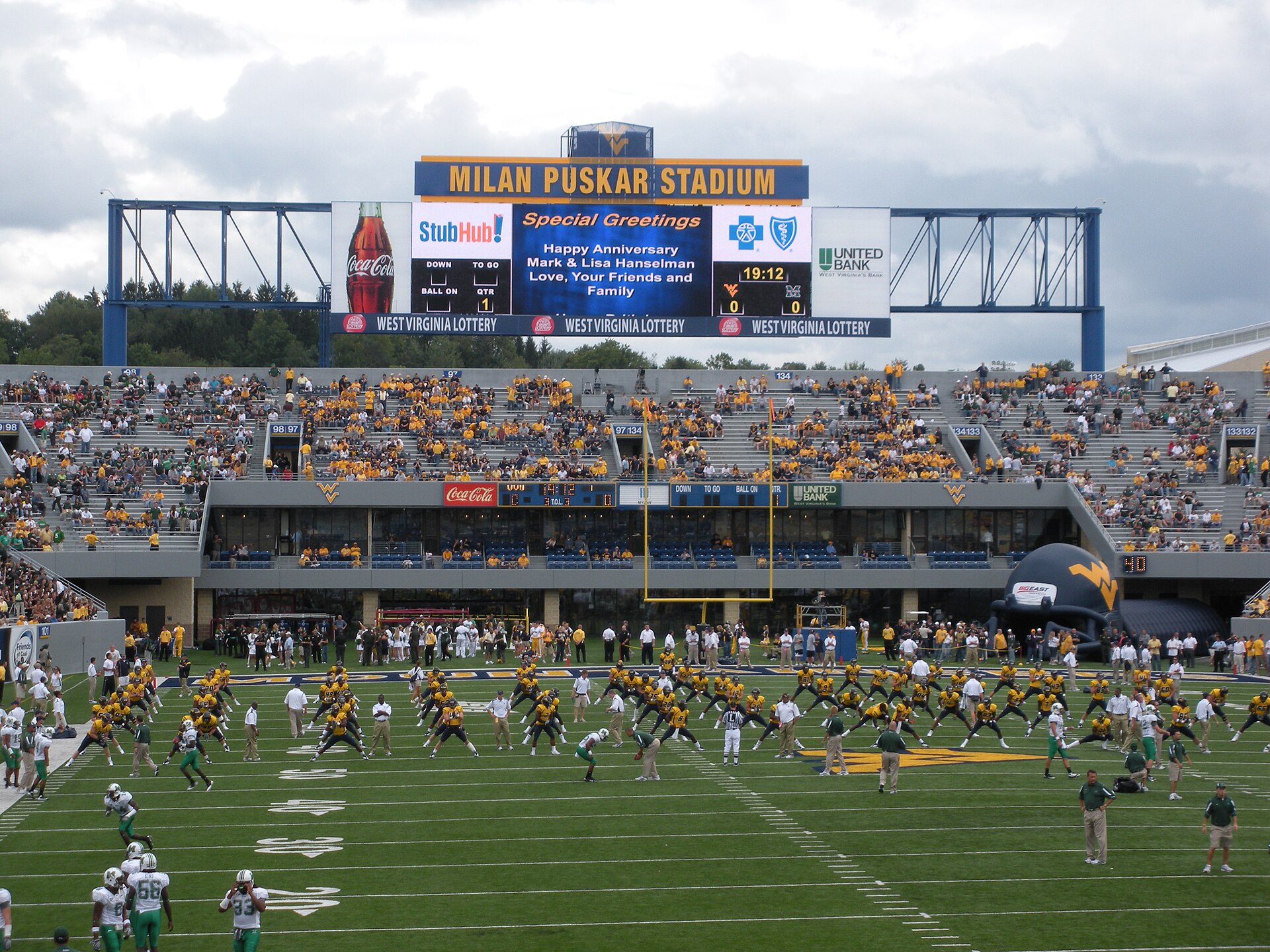 Milan Puskar Stadium, Morgantown, United States