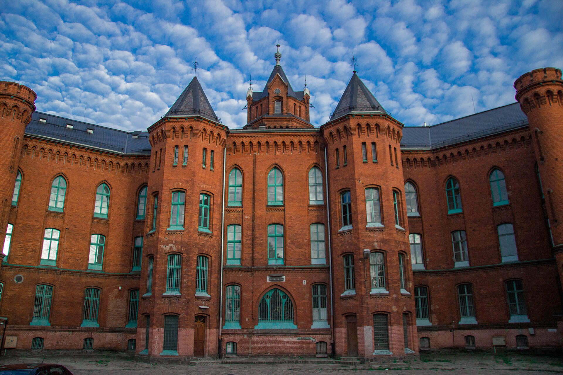 Neo-gothic complex of barracks built in the XIX century in Kwidzyn.