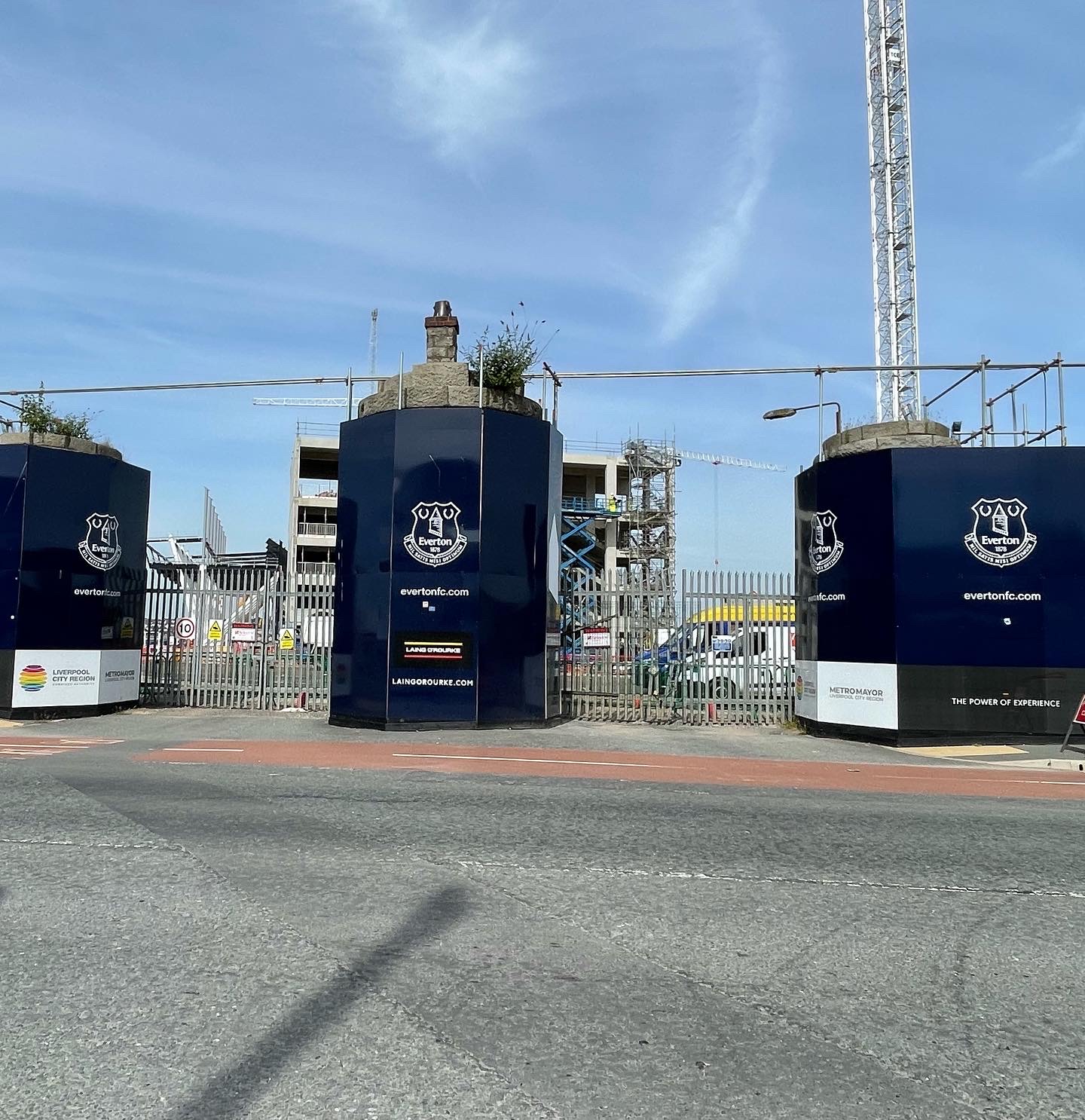 Everton’s new stadium. Bramley Moore Dock. Liverpool.
