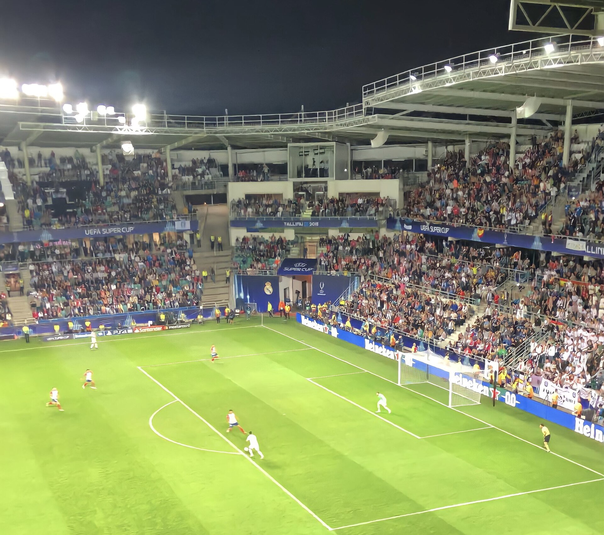 A. Le Coq Arena hosting Real Madrid - Atlético Madrid UEFA Super Cup final in Tallinn, Estonia